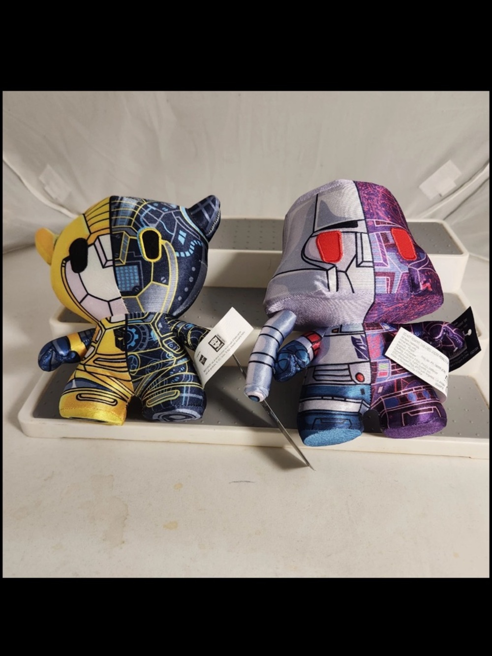 NWT DZNR Transformers 2022 Megatron And Bumblebee Stuffed Toys